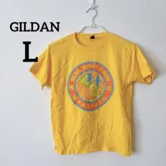 ✨️美品‼️ GILDAN イエロー Tシャツ 【L】 黄色 夏 春 トップス
