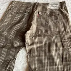 Levi's 502 リーバイス W36 カーゴパンツ チェック柄 ワークパンツ