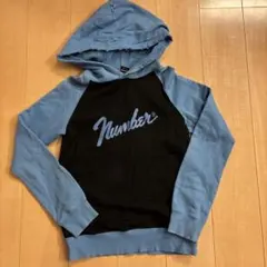 ナンバーナイン　フェンダーロゴ　パーカー　3　ブラック　プルオーバー　フード ナンバーナイン フェンダーロゴ パーカー 3 ブラック プルオーバー