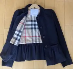 【美品】BURBERRY ペプラムジャケット　12 Y 150