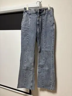 GLOBAL WORKのGOODデニムフレアパンツ