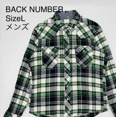 BACK NUMBER バックナンバー ネルシャツ L チェック レトロ