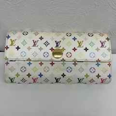 希少 美品 Louis Vuitton モノグラム マルチカラー 長財布 レトロ