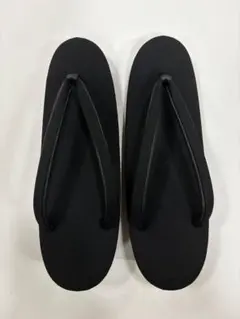 草履　喪装用草履　ブラック　艶消し　シンプル　新品　②
