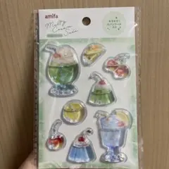 メルティクリームソーダ ウォーターシール セリア amifa