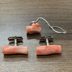 遺品整理 生前整理 珊瑚カフス タイタック