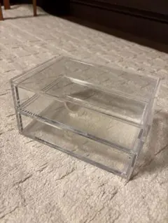 無印良品 重なるアクリルケース2段引き出し