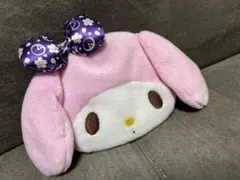 マイメロディ ポーチ 紫リボン付き