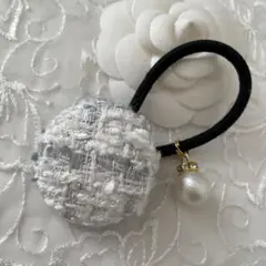 ＊ リントン社　ツイード ヘアゴム 【101】 ＊