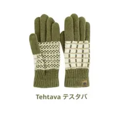 新品　タッチグローブ 手袋 男女共用　日本製　チェックGR Tehtava