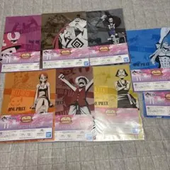 ワンピース　1番くじ　H賞　クリアファイル＆ステッカー8枚セット