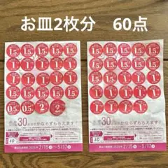 ヤマザキ春のパン祭り2026 お皿2枚分のシール　60点