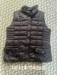 レディース　アウター　ダウンベスト　黒　XL