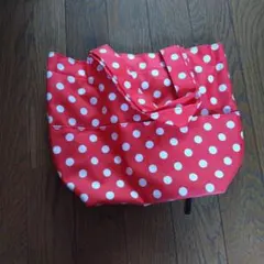 ミニーちゃんドットランチバック