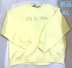 新品　XLサイズ　FILA ITALIA フィラ　イタリア　黄色　トレーナーのサムネイル