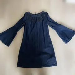 Armani Exchange デニムブルー刺繍ワンピースのサムネイル