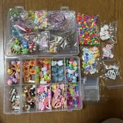 ハンドメイド素材 デコパーツ 大量セット