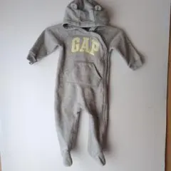 GAP フード付きロンパース グレー80