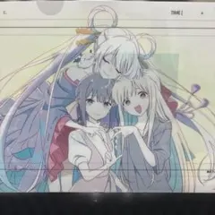 新品 超かぐや姫！映画上映記念商品　ラフ原画クリアファイル　かぐや　彩葉　ヤチヨ