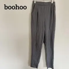 boohoo グレー カジュアルパンツ UK12 パンツ　ボトムス