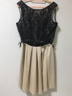 【送料込・美品】結婚式 二次会 パーティー バイカラー ドレス ワンピース❤︎