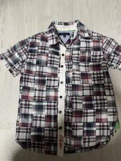 TOMMY HILFIGER チェック柄 半袖シャツ S