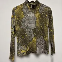 長袖ハイネックトップス イエロー・グレー・ブラック　マスタード　M〜Lサイズ