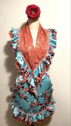 Luna様専用 フラメンコ衣装 エプロン 白赤水玉 赤白水玉フリル - メルカリ