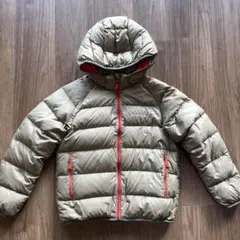 【mont-bell】フード付きダウンジャケット ベージュ