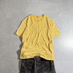 archive striped crew neck s/s tee y2k - メルカリ