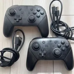 【純正】Switch プロコン 2個セット 純正ケーブル付き まとめ売り