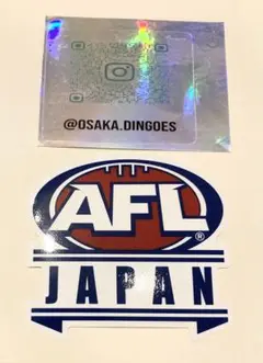 日本オーストラリアンフットボール協会AFLJAPANジャケット刺繍ロゴ 日本オーストラリアンフットボール協会AFLJAPANジャケット刺繍ロゴ