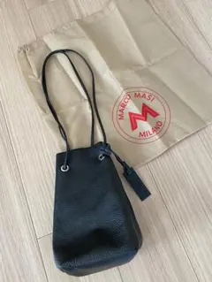 美品　マルコマージ　Marco Masi 黒　ブラック　シボ革のサムネイル