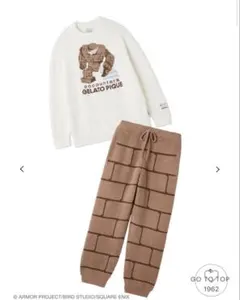 ［新品未開封］ジェラートピケ オム　DQ　ベビモコプルオーバー&ロングパンツ