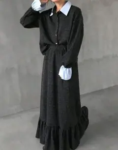 【美品】セットアップ 上下で分かれるワンピース風