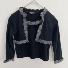 コムサイズム フォーマル ボレロ カーディガン 100 女の子 黒