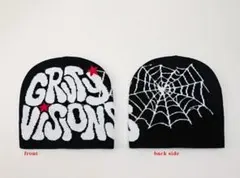 ニット帽（ブラック・ホワイト）