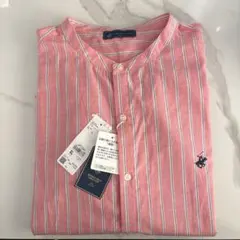 BEVERLY HILLS POLO CLUB 長袖シャツXL ピンクストライプのサムネイル