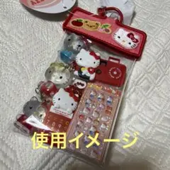 ハローキティ　ミニクリアポーチ　わくわくサンリオカプセルトイ部　サンリオ