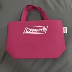 Coleman x Coca-Cola フェルト ミニトートバッグ ピンク