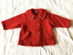 ベビー 子供 コート 90cm 赤 温か 軽い 可愛い アウター