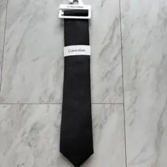 Calvin Klein ネクタイ　カルバンクラインCK ブラック　無地