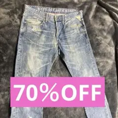 【値下げ】70％OFF REPLAY ダメージ加工 デニム ライトブルー