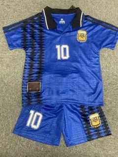 130cmマラドーナ　アルゼンチン限定モデル子供サッカーシャツセットのサムネイル