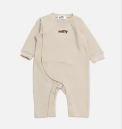 miffy ベージュ〈ミッフィー〉裏毛カバーオール