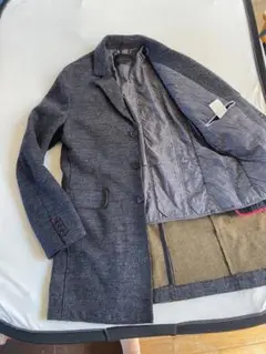 未使用 MASSIMO REBECCHI チェスターコート ウール ビジネス L