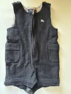 BURBERRY ブラックロンパース70 お値下けしました