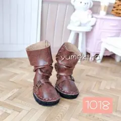 くしゅくしゅ エンジニアロングブーツ No.1018 茶 イーマリー リカちゃん