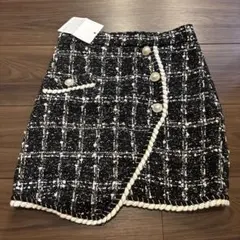 ツイード　キュロットパンツ