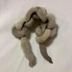 リアルファー ツイストデザイン マフラー